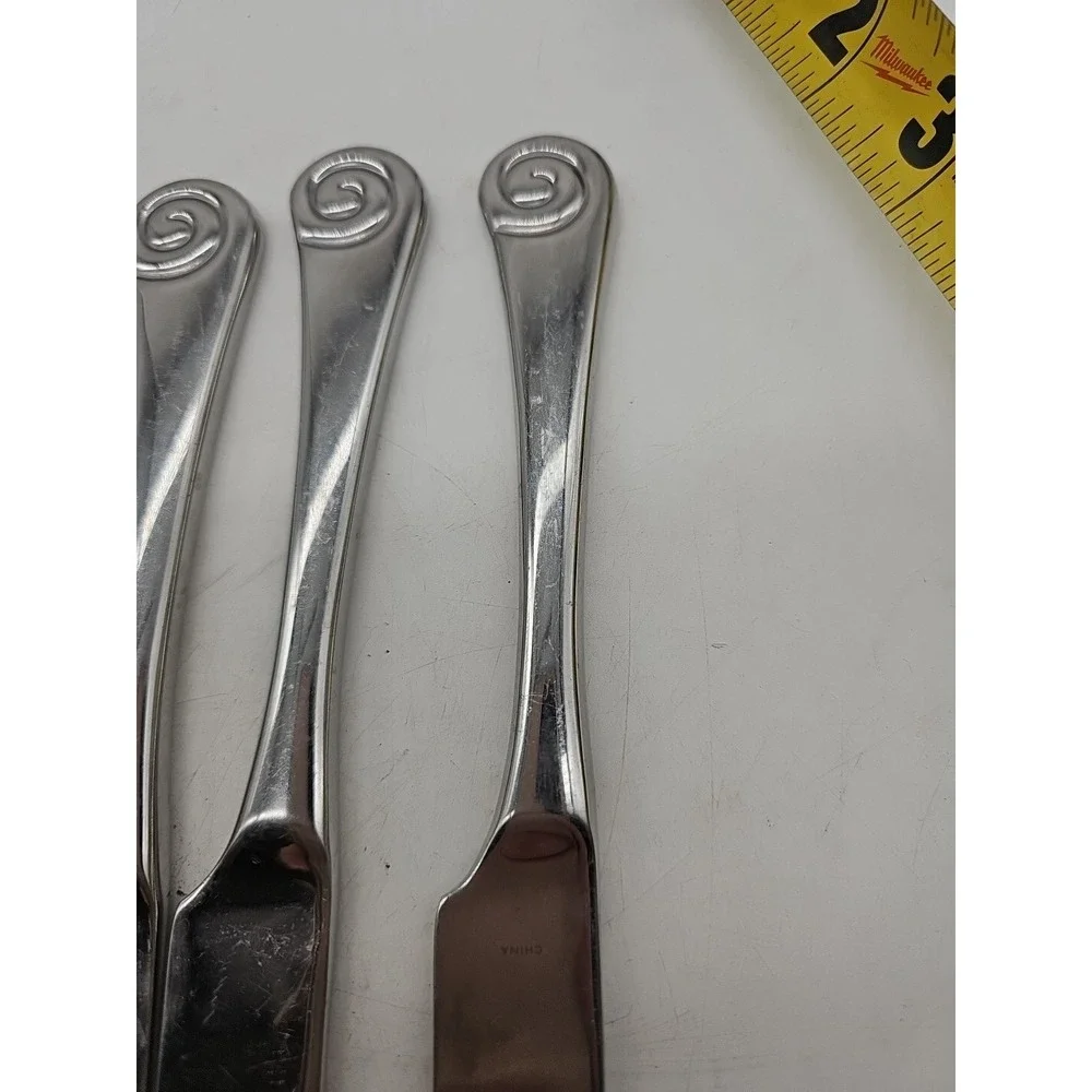 9 x Robert Welch‎ Helmick Ammonite Bright Stainless Pistol Knives 9 ¾